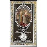 WJH St Joseph Terror of Demons Medal with Prayer Pamphlet - Genuine Pewter