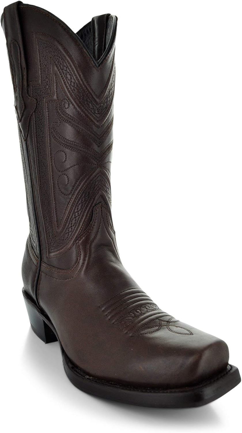 narrow square toe cowboy boots