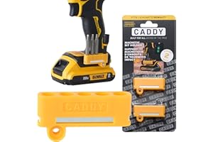 *Improved* Caddy | 2-Pack | Magnetic Bit Holder Made for Dewalt Drill Bit Holder - Fits Both Left and Right Side of Impact Dr