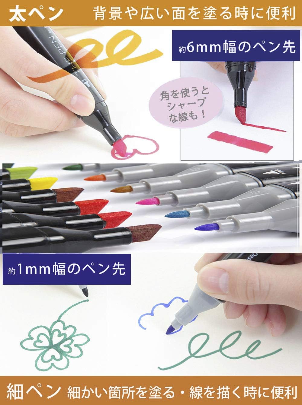 Amazon Co Jp A Hoshi マーカーペン イラストマーカー ホワイト ライナーペン 付き コミックペン ４0色セット 19年ver 2種類のペン先 コミック用 プレゼント用 塗り絵 描画 落書き 学習用 アートマーカー キャリングケース付き ブラック 40 ホビー