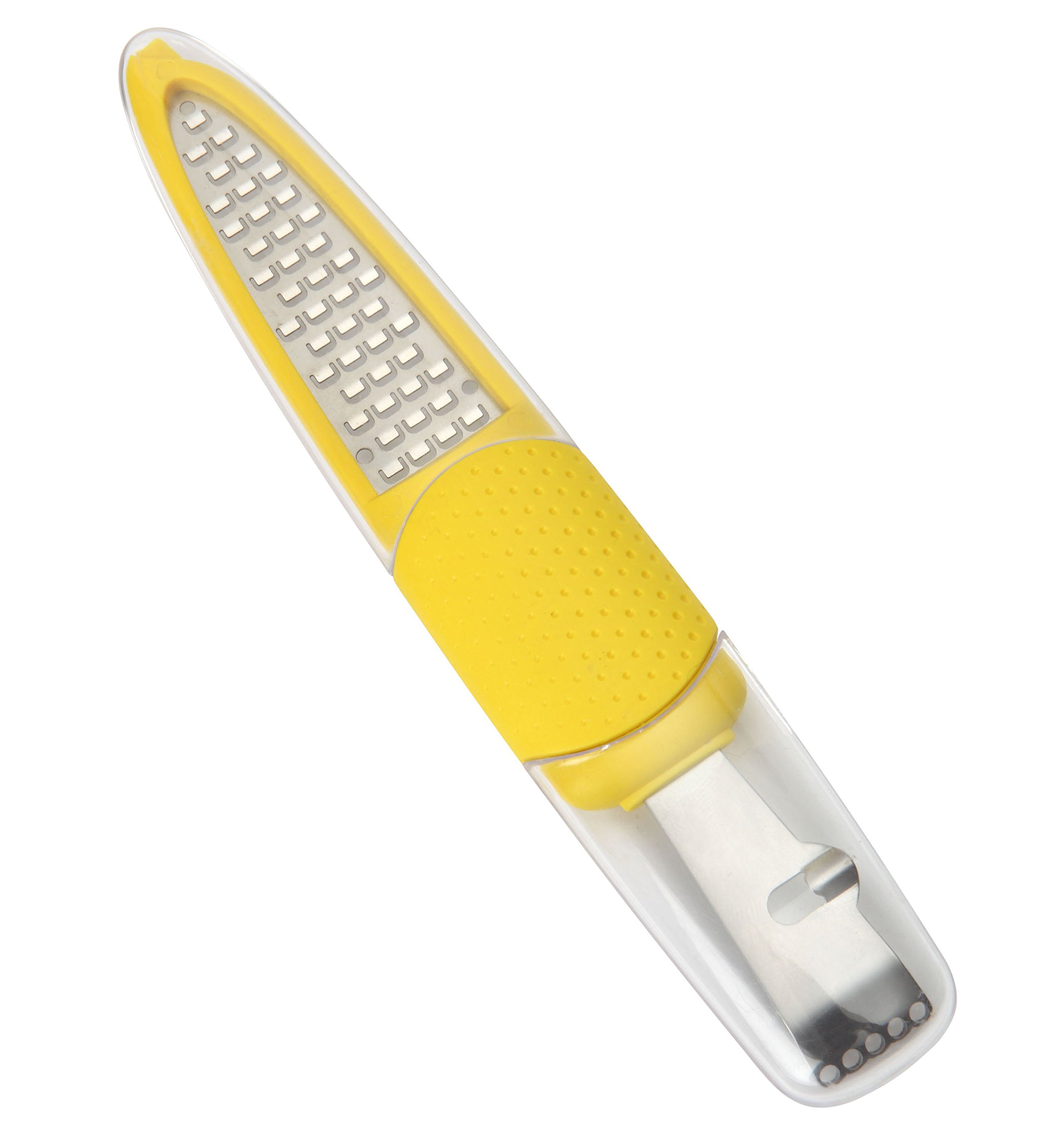 Dexam Handheld Citrus Zester Grater with Protectice Cover 17841476, Yellow, 0