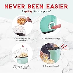 DASH Hot Air Popcorn Popper Maker with Measuring