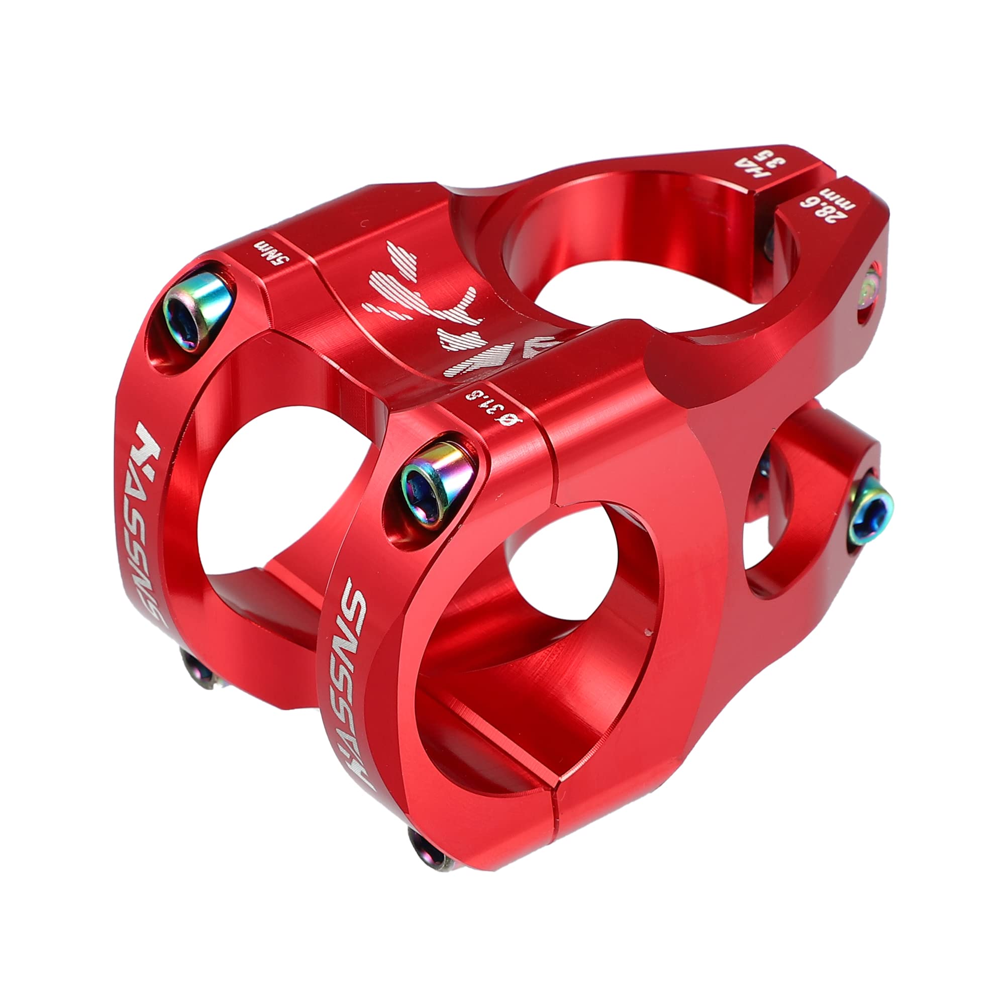 X AUTOHAUX Aluminum Alloy 35mm Mountain Bike Stem Handlebar Accessories Red