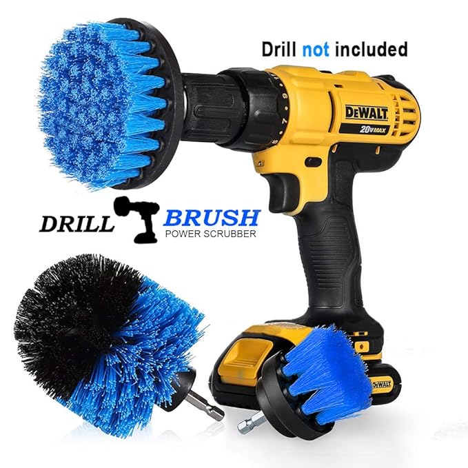 Swonuk Scrubber Reinigung Kit Bohrbürsten Befestigung 2' 3' 4' Bohrmaschine Bürstenaufsatz Power Scrubber Drill Brush Set