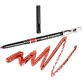 Juwel Cosmetics Retractable Lip Pencils for Women, Rich Creamy Lip Liner Pencil, Waterproof & Long Lasting, Easy to Use Mechanical Pencil with Carnauba Wax, Paraben-Free, Tangerine