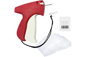 Hobanga 1606pcs Tagging Gun Kit, Tagging Gun for Clothing, Standard Retail Price Tag Attacher Gun Kit for Clothes Labeler with 6 Steel Needles and 1600 1-in Barbs Fasteners (Not Stitch Gun)