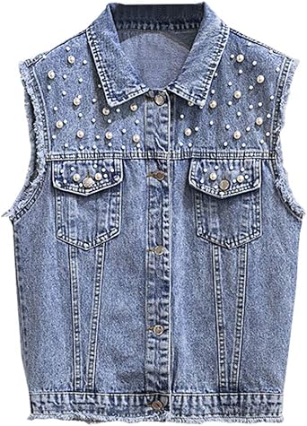 juniors jean vest