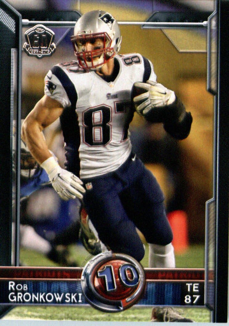 Amazon 2015 Topps 385 Rob Gronkowski T60 England Patriots Topp 