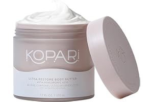 Kopari Ultra Restore Body Butter, Whipped Lightweight Formula, Hyaluronic Acid & Mango Seed Butter, Deep & Long-Lasting Moisture, Coconut 7.7 oz