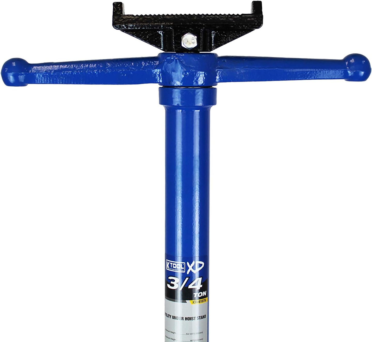 K Tool International Utility Underhoist Support Stand XD, 3/4 Ton Capacity, Large Base, Spin Handle KTI61076: Automotive