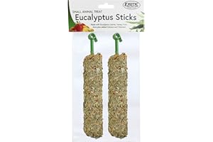 Exotic Nutrition Eucalyptus Sticks - Healthy Vitamin-Fortified Crunchy Chew Treat - Natural Treat for Sugar Gliders - Made with Eucalyptus Leaves, Oats, Fruit, Honey