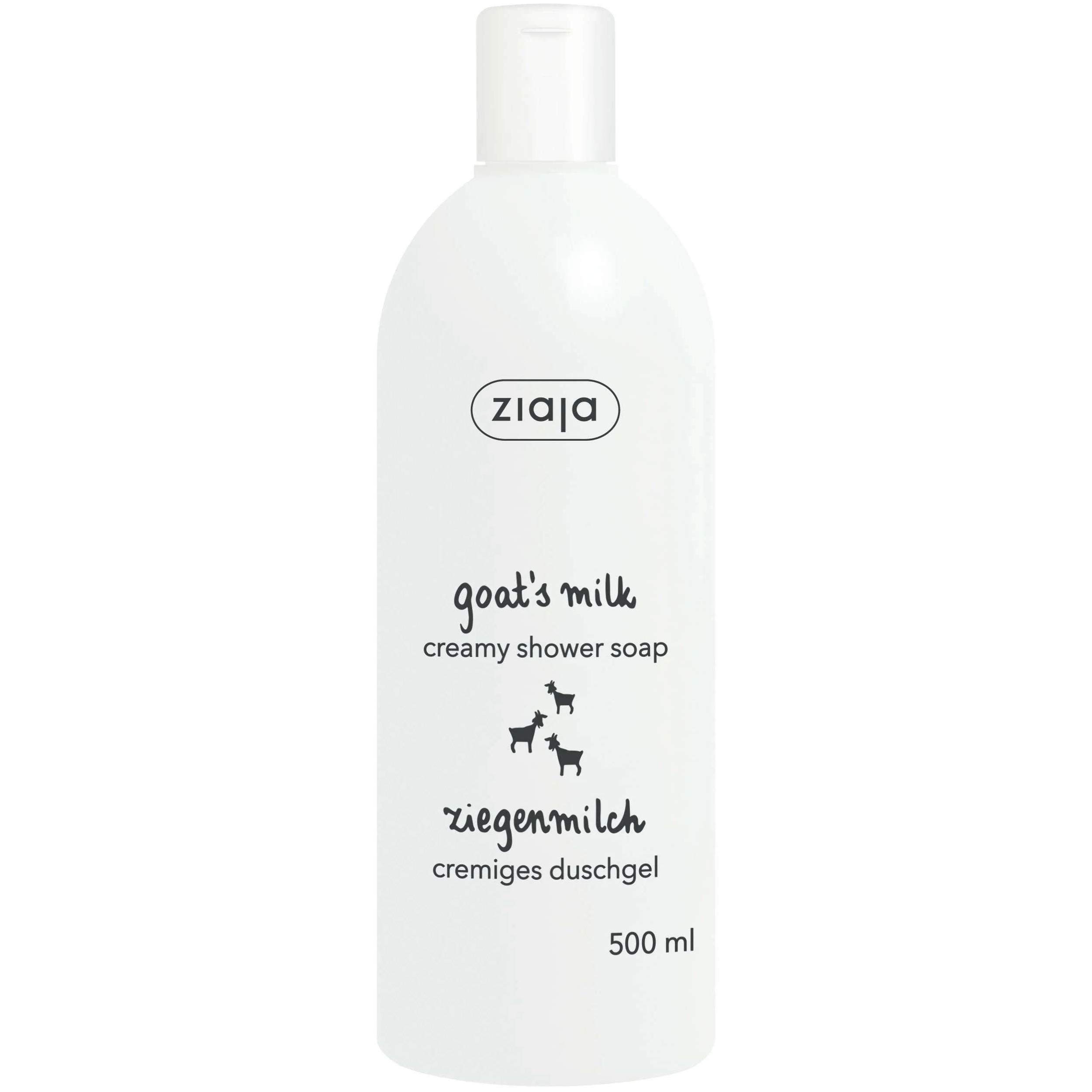 Ziaja Goat’s Milk Creamy Shower Gel, 500 ml - Nourishing, Moisturising Body Wash for Sensitive & Dry Skin