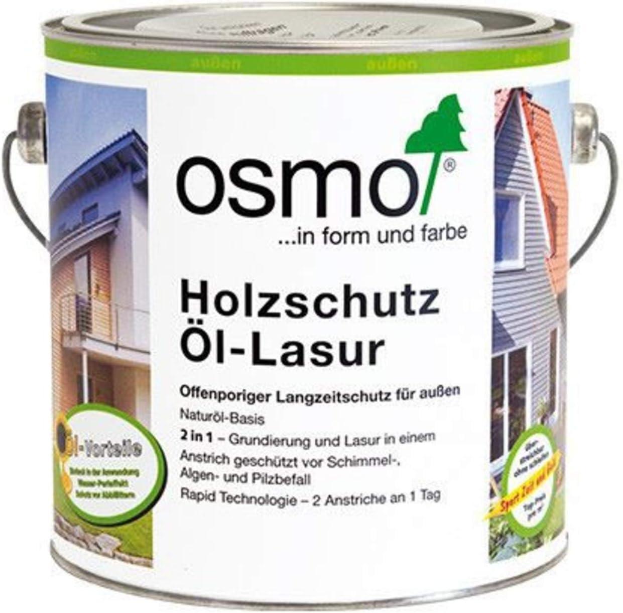 Osmo Holzschutz Ol Lasur 2 5 Liter Teak 708 Amazon De Baumarkt