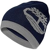 Timberland Men’s Logo Pull-On Beanie - Soft Ribbed Knit Winter Hat, Jacquard Tree Design, Warm Stretch Fit for Cold Weather