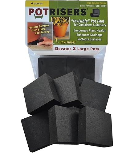 Flower Pot Feet And Risers - 12 Pieces Planters For Outdoor Pots, Plant