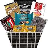 Stylish Gift Basket with Sweets & Treats – Perfect Holiday Gift of Chocolate, Cookies & Candy
