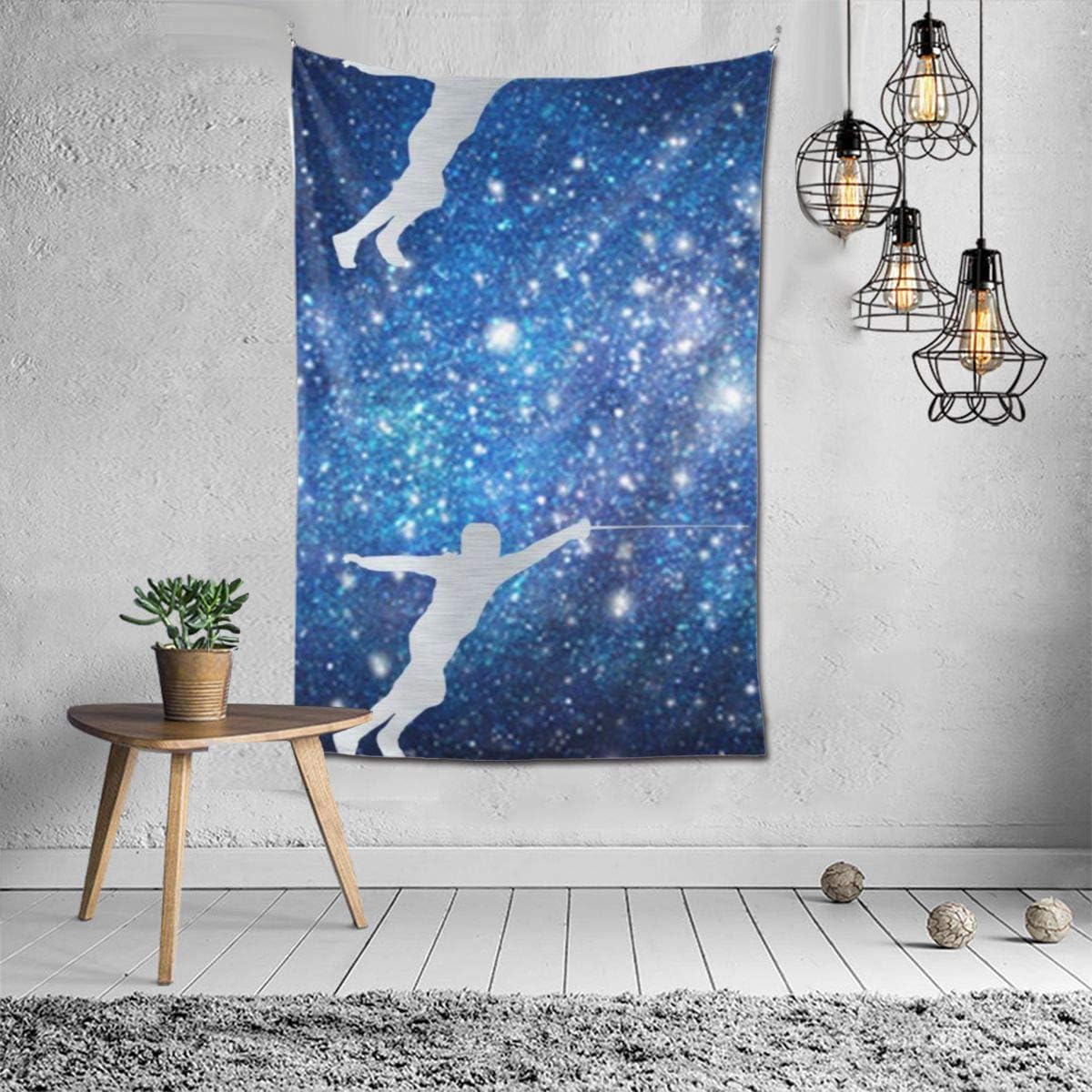 Amazon Com Fencing Tapestry Forest Tapestry Nature Landscape Tapestry Wall Hanging For Room 60 X 40 Inches Home Kitchen