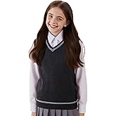 Markest Unisex Sweater Vest Knit V-Neck Sleeveless Uniforms Halloween Cosplay Costume
