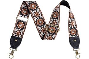 DKSONGR Purse Strap Replacement Crossbody Adjustable Bag Strap Retro Jacquard Embroidery Wide Shoulder Strap for Women Handbags