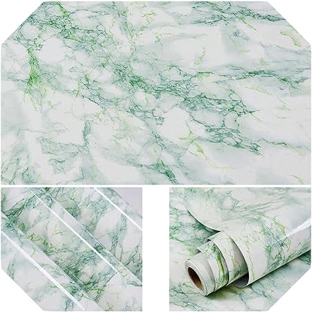 LZH-LP Selbstklebende Marmor-Wandfolie 60x300cm - 3D Design Für Küche & Bad