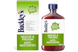 Buckley's Cough Syrup, Expectorant Mucus Relief, Wet Cough & Cold & Flu Medicine, Headache and Sinus Relief, 250 mL (Packagin