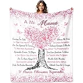 ACBEAT Regalos para Mi Mamá, Regalos para Mamá Día De La Madre, Mom Gifts in Spanish Blanket 60"x50", Mother's Day Mom Gifts from Daughter/Son, Regalos De Aniversario/Navidad/Cumpleaños Mamá