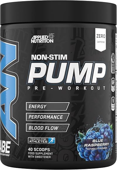 Applied Nutrition ABE Pump Pre Workout Stim Free 500g Blue Razz