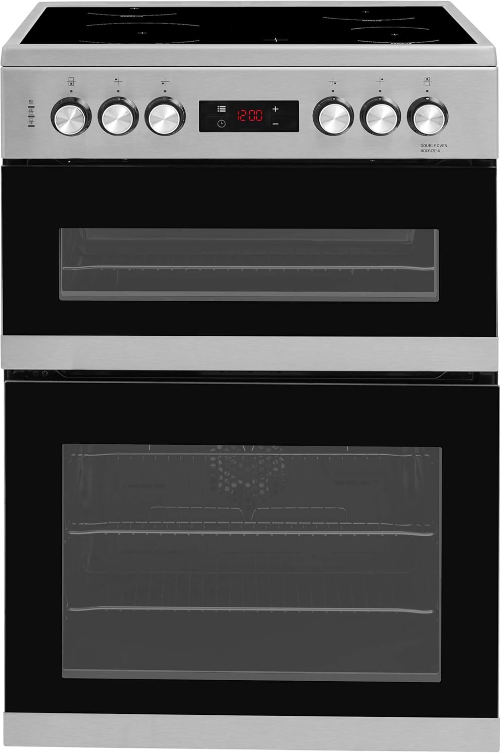 Beko BDC6C55X 60cm Electric Cooker Stainless Steel Amazon.co.uk