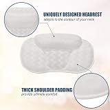 Bossjoy 3D Mesh Bath Pillow 6 Suction Cups Neck Back Support Spa Hot Tub view 6
