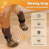 PICK FOR LIFE Anti Slip Dog Socks Paws 2 Pairs XL Brown view 2