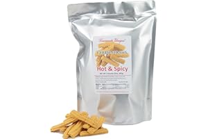 TEAS UNIQUE Southern Gourmet Cheese Straws, Hot and Spicy Cheddar, 2 Pounds