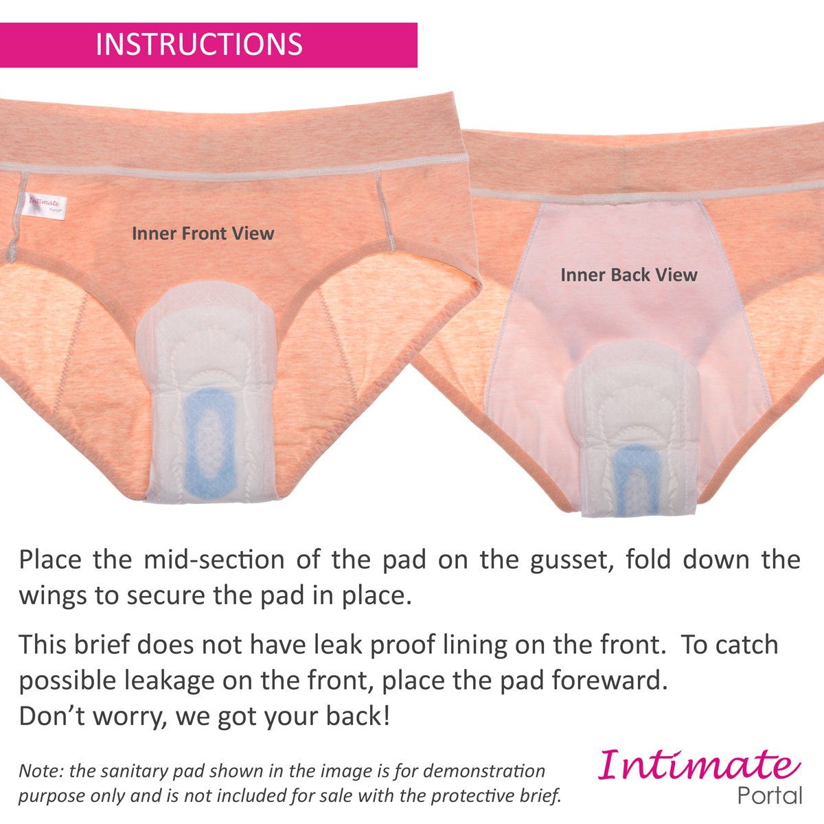 Cotton Period Panties Menstrual Leak Proof Underwear for Women Girls