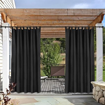 1 Panel Porch Gazebo Cabana Cololeaf Outdoor Curtain Panel For