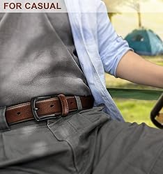 KEMISANT Men Belt-Genuine Leather Belt for Men