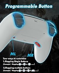 FAREMOCI for PS4 Controller, Ymir Wireless Luna