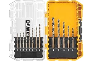 DEWALT Black Oxide Drill Bit Set with Pilot Point, 13-Piece (DW1163)
