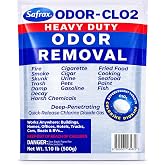 ODOR-CLO2 Chlorine Dioxide Odor Removal - Professional Grade Odor Remover for Home &amp; Commercial Use, 500g