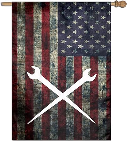 Drapeau De Jardin En Polyester Avec Outils Croises Decoration De Jardin 68 6 X 94 Cm One Size Blanc Amazon Fr Cuisine Maison