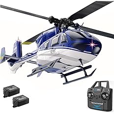 EC135 C187 Remote Controlled Heli Aircraft Plane RC Helicopter add Optical Flow Positioning Single Rotor No Ailerons 6-Axis G