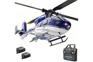 SSCCGYM EC135 C187 Remote Controlled Heli Aircraft Plane RC Helicopter add Optical Flow Positioning Single Rotor No Ailerons 6-Axis Gyroscope Altitude Hovering Aerobatics for Adults Beginners