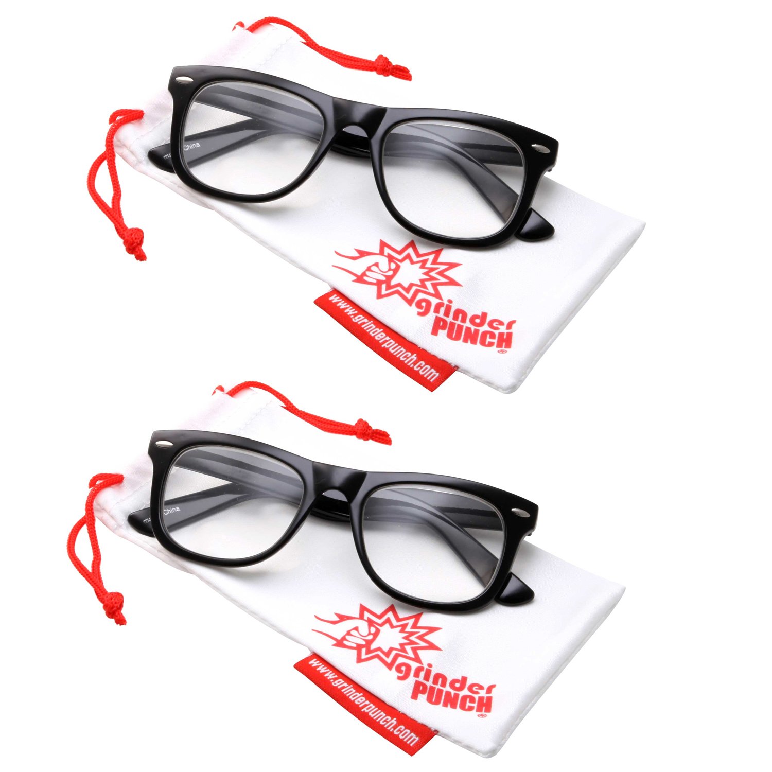 2 Pack High Magnification Reading Glasses Strong Power Readers 4.006