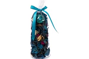 Pretysnow Summer Potpourri Bags, Ocean Breeze Scented Potpourri Bowl Filler Dried Flowers, Vase Filler Decorative, Fragrance Decor for Home Living Room Office, Blue Coastal Beach Decor - 2.8oz
