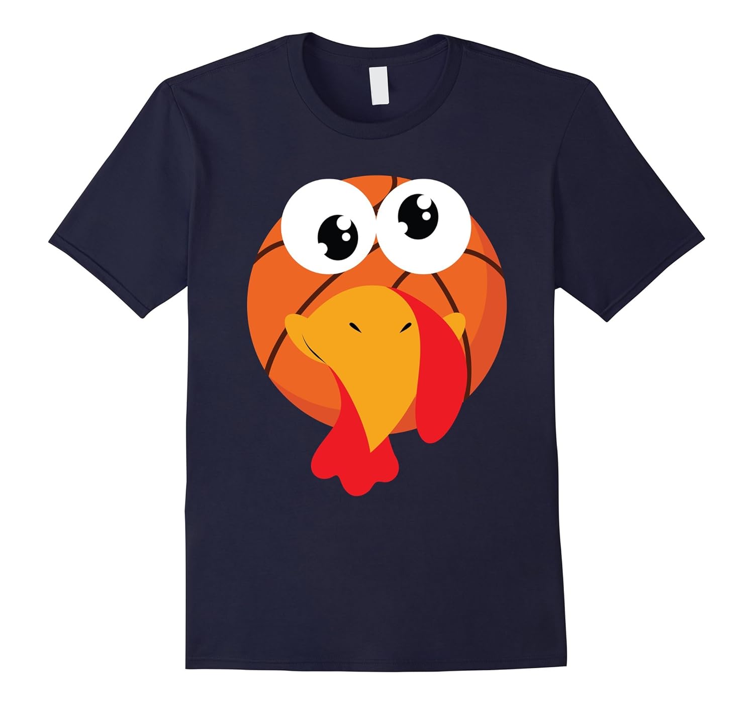 Turkey Face Basketball Thanksgiving TShirt Costume Kid Adult-ANZ