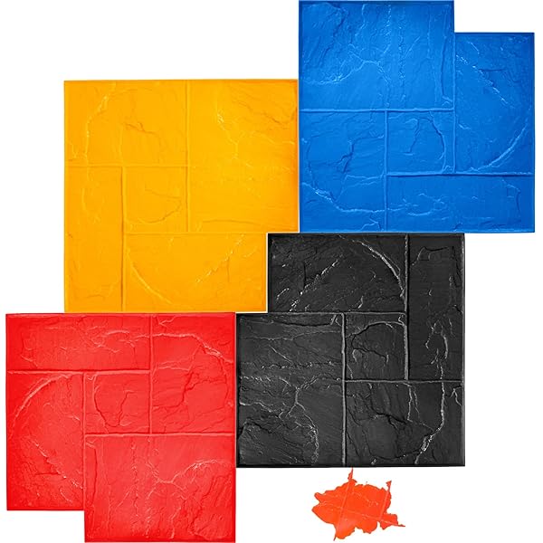 VEVOR CONCRETE TEXTURING SKIN, 24″X24″ CONCRETE STAMPS MATS...