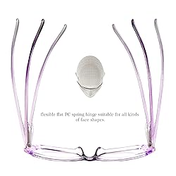 LifeArt 5 Pairs Reading Glasses, Blue Light