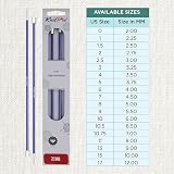 KnitPro Zing Single Pointed Needles 10" 4.50mm | Aluminum Lightweight view 4