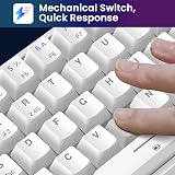 TECURS Wireless Mechanical Keyboard RGB UK Layout 65% Red Switch Bluetooth 2.4G view 5