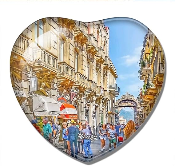 "N/A" Italy Sicily Taormina Italy 3D Fridge Crafts