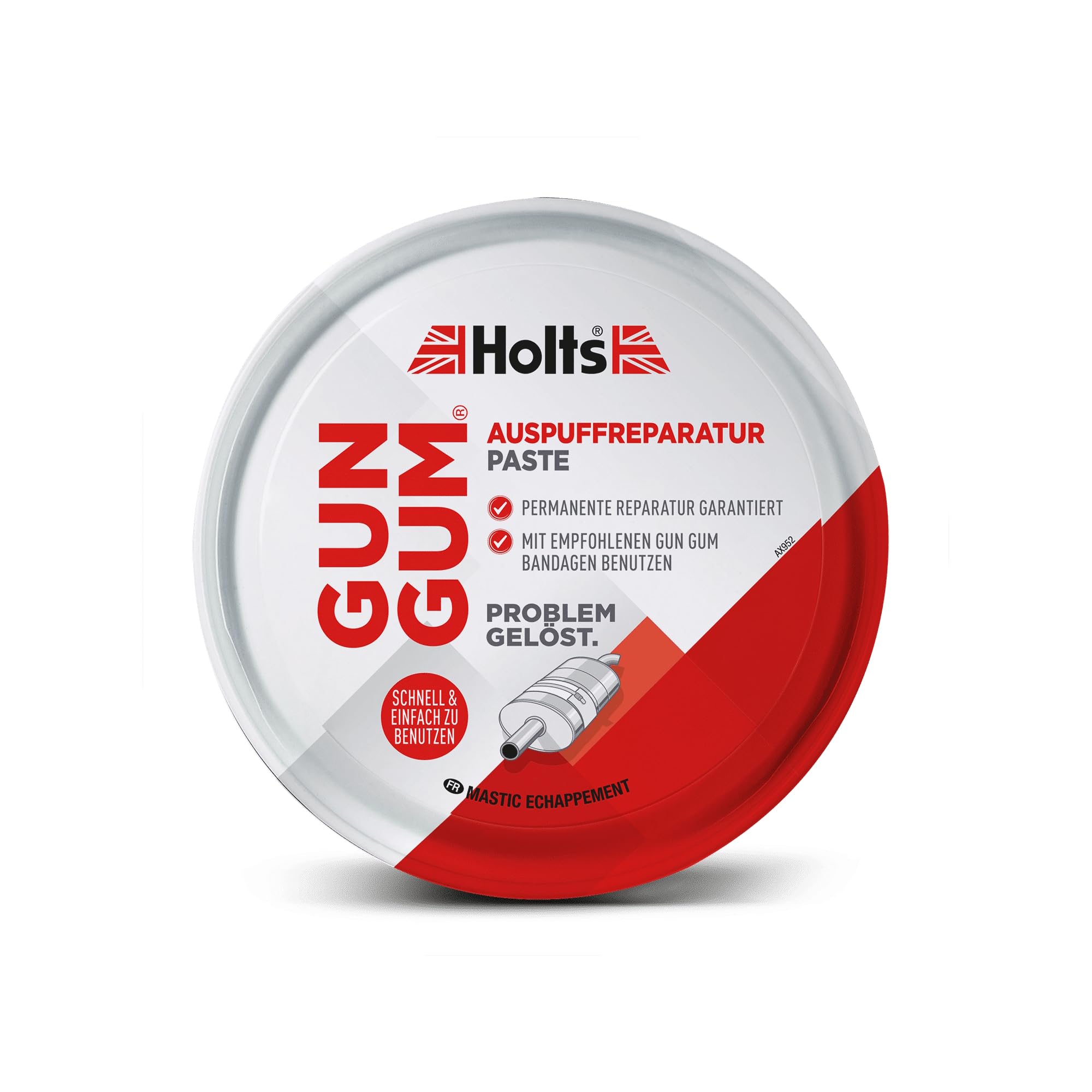 HOLTS EASY TO USE GUN GUM PASTE DESIGNED FOR CAR SILENCER AND EXHAUST SYSTEM REPAIR