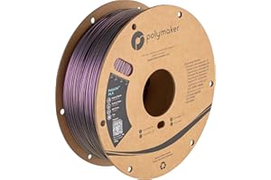 Polymaker Color Changeable Starlight Purple PLA 3D Printer Filament 1.75mm, Different Color by Light, Barely Visible Layer Lines - Starlight Nebula 1.75 PLA Metallic, Dimensional Accuracy +/- 0.03mm